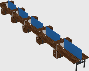 Shared electric desk + cabinet