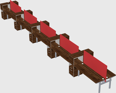 Shared electric desk + cabinet