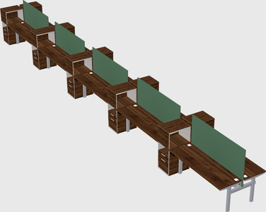 Shared electric desk + cabinet
