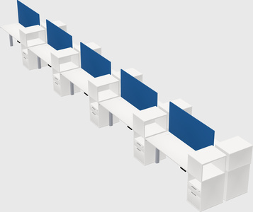 Shared electric desk + cabinet