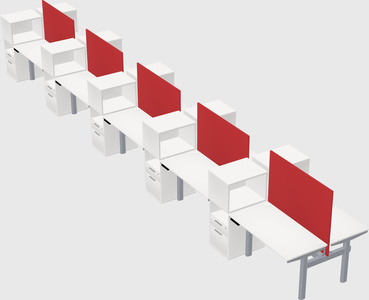 Shared electric desk + cabinet