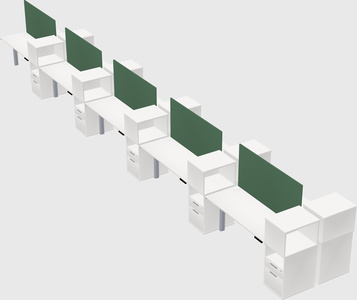 Shared electric desk + cabinet