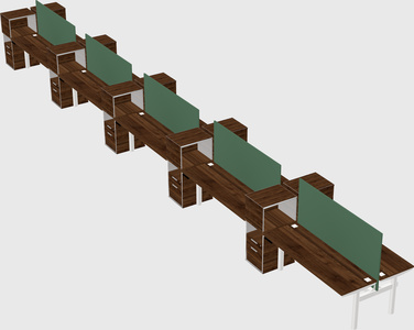 Shared electric desk + cabinet