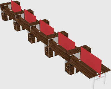 Shared electric desk + cabinet