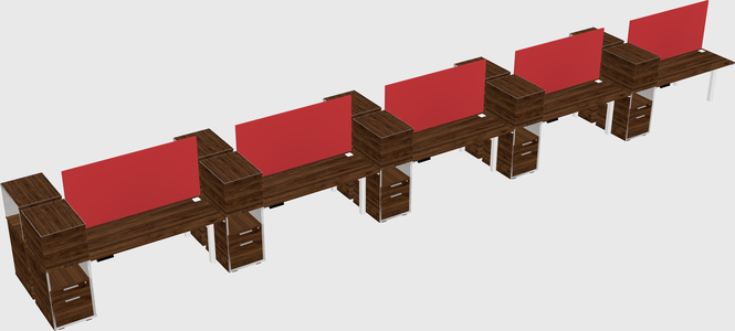 Shared electric desk + cabinet