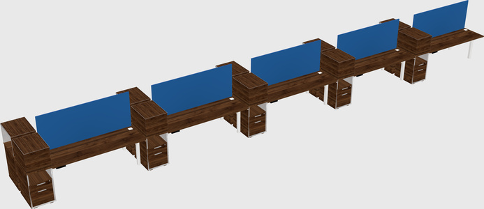 Shared electric desk + cabinet