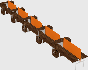 Shared electric desk + cabinet