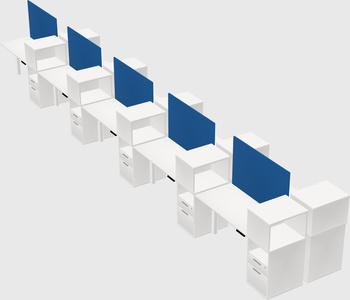 Shared electric desk + cabinet