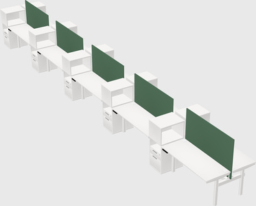 Shared electric desk + cabinet
