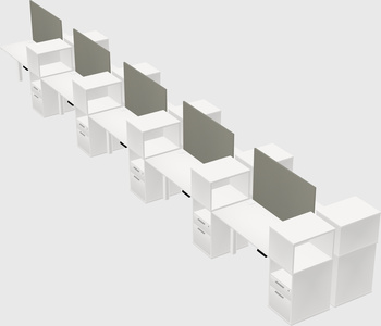 Shared electric desk + cabinet