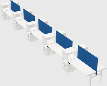 Shared electric desk + cabinet