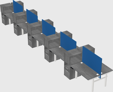 Shared electric desk + cabinet