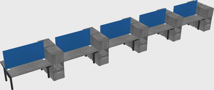 Shared electric desk + cabinet