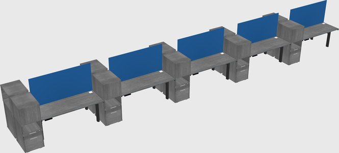 Shared electric desk + cabinet