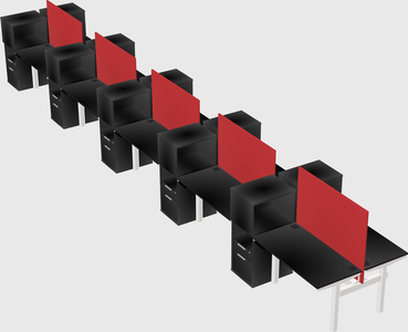 Shared electric desk + cabinet