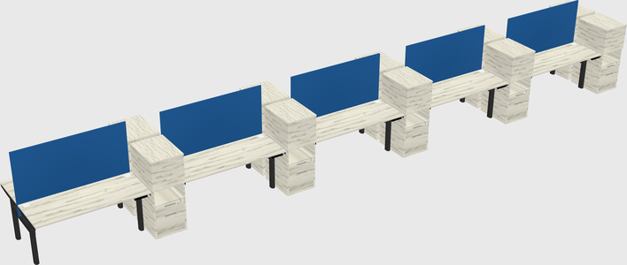 Shared electric desk + cabinet