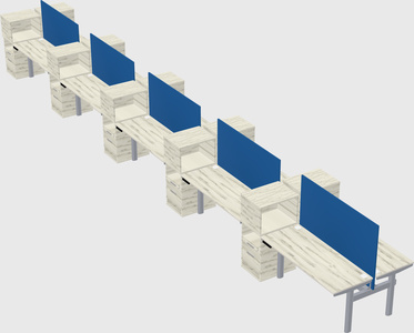 Shared electric desk + cabinet