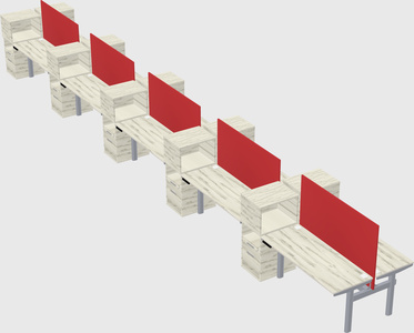 Shared electric desk + cabinet