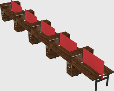 Shared electric desk + cabinet