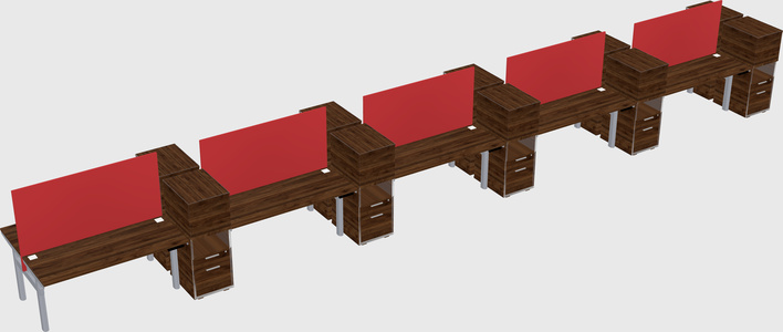 Shared electric desk + cabinet