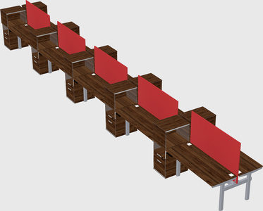 Shared electric desk + cabinet