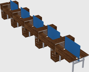 Shared electric desk + cabinet