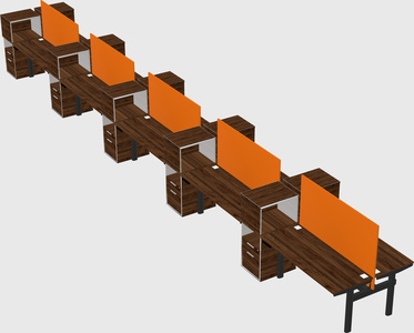 Shared electric desk + cabinet