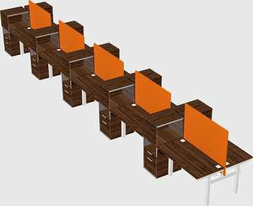 Shared electric desk + cabinet