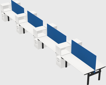 Shared electric desk + cabinet