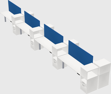 Shared electric desk + cabinet