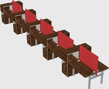 Shared electric desk + cabinet
