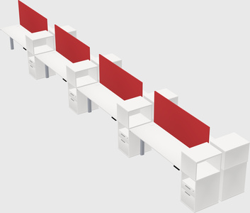 Shared electric desk + cabinet