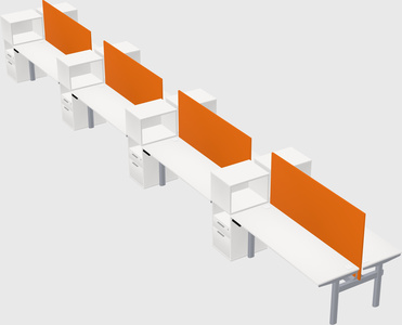 Shared electric desk + cabinet
