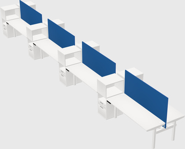 Shared electric desk + cabinet