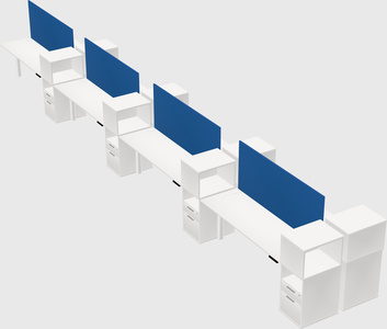 Shared electric desk + cabinet