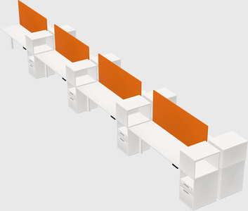 Shared electric desk + cabinet