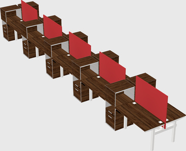Shared electric desk + cabinet