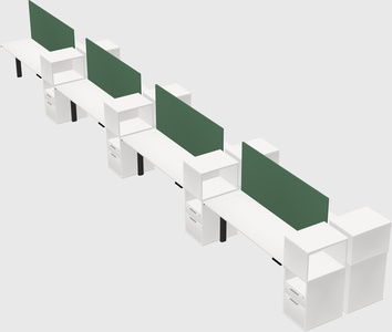 Shared electric desk + cabinet