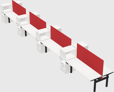 Shared electric desk + cabinet
