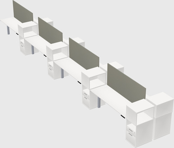 Shared electric desk + cabinet