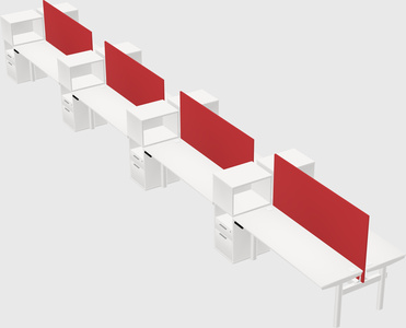 Shared electric desk + cabinet