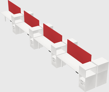 Shared electric desk + cabinet