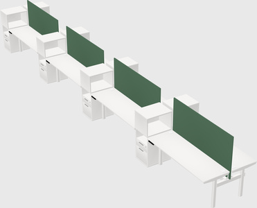 Shared electric desk + cabinet