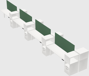 Shared electric desk + cabinet