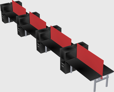 Shared electric desk + cabinet