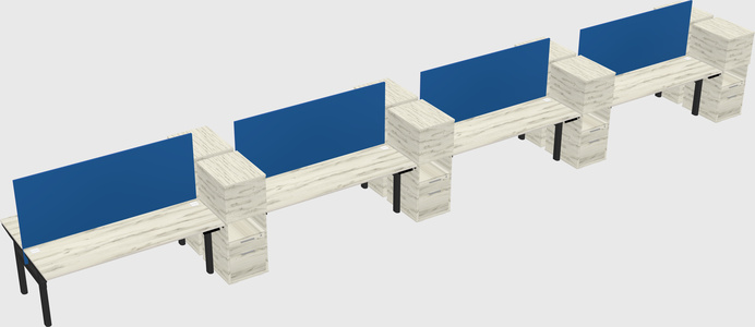 Shared electric desk + cabinet