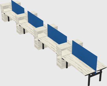 Shared electric desk + cabinet