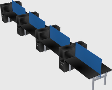 Shared electric desk + cabinet