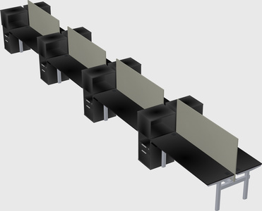 Shared electric desk + cabinet