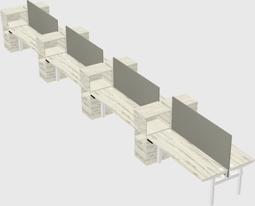 Shared electric desk + cabinet
